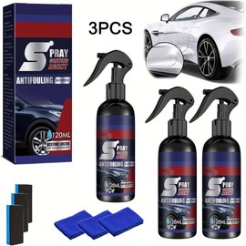 3PCS Multi-Functional Coating Renewal Agent - 3-in-1 High-Protection Quick Ceramic Car Coating Spray, Fast-Acting Nano Coating Agent, Anti-Dirt, Gloss Boost, Suitable for Ceramic, Glass, and Metal Surfaces wax polish quick coating spray - Color: PWZH--3