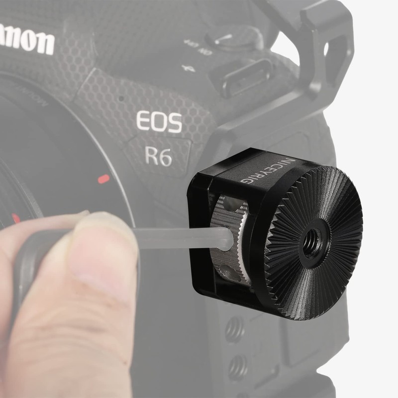 NICEYRIG Rosette Adapter for 1/4’’ Locating Pin Mount, Compatible with