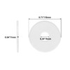 Zorveiio 50Pcs Clear Plastic Replacement Washer 0.71''/18mm OD,1/32 Inch Thickness