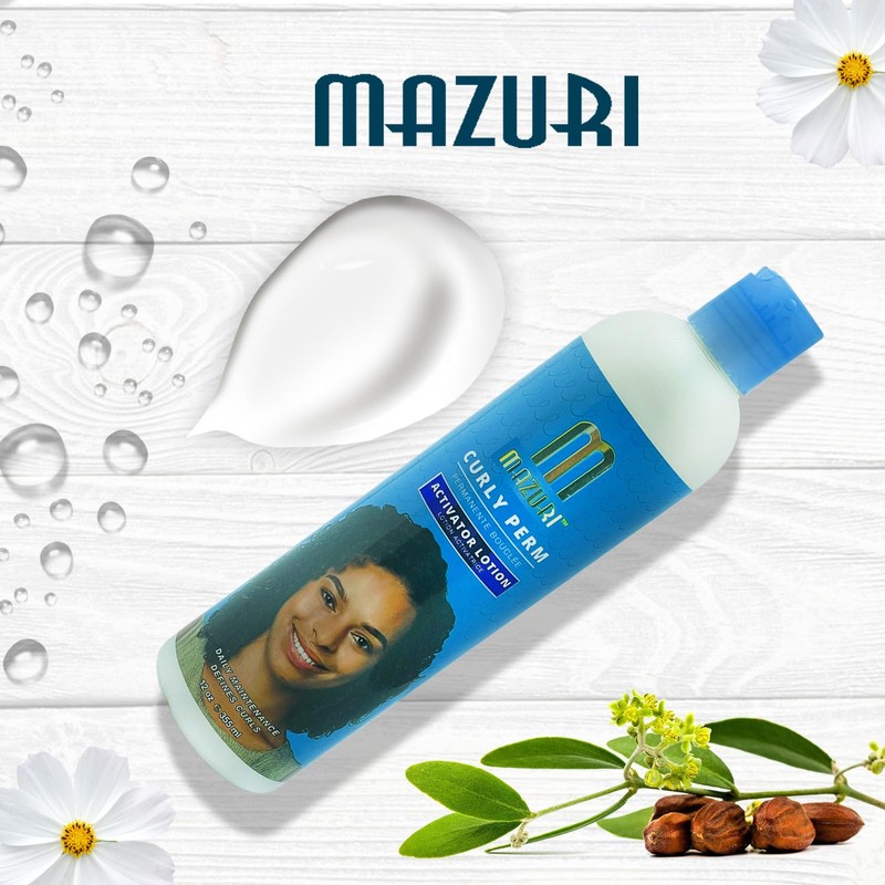 Mazuri Curly Perm Activator Lotion 355ml – Hydrating, Defining Lotion