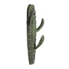 Treasure Gurus Boho Style Metal Green Cactus Wall Mount Triple