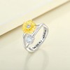 YL Sunflower Rings 925 Sterling Silver You Are My Sunshine