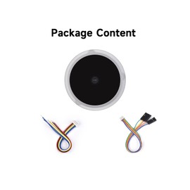 Waveshare Round 2D Codes Scanner Module, Barcode/QR Code Reader, with LED Indicator, Small Size, Easy to Integrate