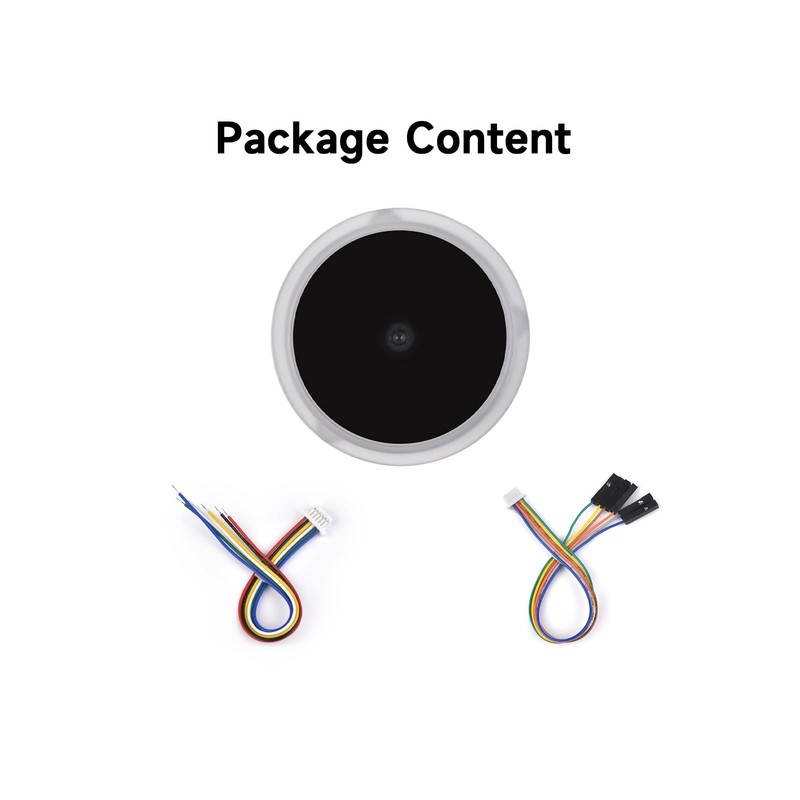 Waveshare Round 2D Codes Scanner Module, Barcode/QR Code Reader, with