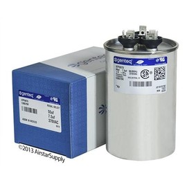 Nordyne/Intertherm/Miller 621699-55 + 7.5 uf MFD 370 Volt VAC Genteq Replacement Round Dual Run Capacitor