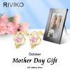 RIVIKO Love Heart Earrings For Women 925 Sterling Silver Gold