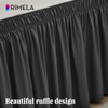 RIMELA Bed Valance Sheet King Elasticized Bed Skirt Easy to