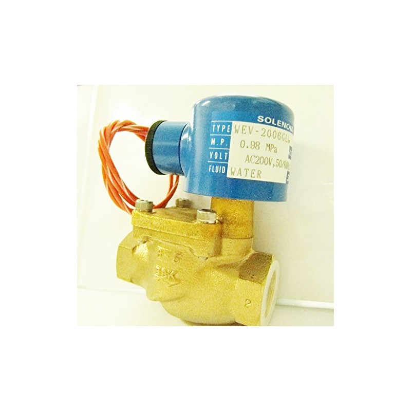 Saginomiya WEV-2006GLW Solenoid Valve for Water, 100V
