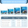 JEREPOND 1050GPH Mini Aquarium Wave Maker with Adjustable Controller, 6W