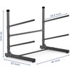 TORACK Garage Floor Kayak Storage Rack, Heavy-Duty 2-Tier Freestanding Metal