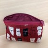 Keisuu Cat Pattern Cat Breath Pouch (Made in Japan) (Red),