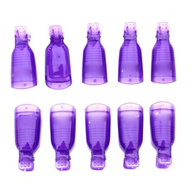 Juego de 10 Clips Quitaesmalte de Gel UV para Uñas, sin Envolturas ni Láminas, Elimina las Uñas de Forma Fácil y Efectiva, Simplemente Insértalos con un Algodón Empapado en
