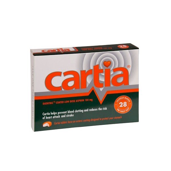 Cartia 100mg Tablets 28 - Expiry 09/24