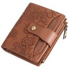 GAEKEAO Wallet for Women RFID Blocking Vegan Leather Bifold Card