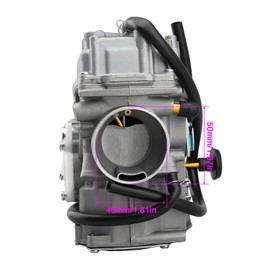 YFM350 Carburetor Replacement for Yamaha YFM350 1987-2004, YFM350 1987-1998, YFM350 1987-1990 & 1992-1995, YFM350,YFM400 1996-1998, Carburetor with Bolt Air intake Manifold Set
