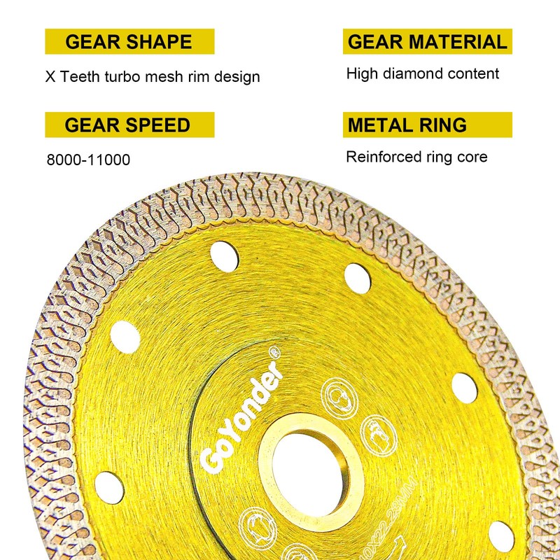 GoYonder 4 Inch Diamond Saw Blade,Super Thin Diamond Saw Blade