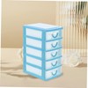 NUOBESTY Five Desktop Organizer with Clear Drawers Detachable Storage Box