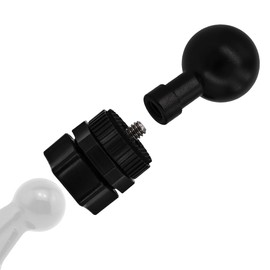 iSaddle for Garmin Truck GPS 17mm to 22mm Ball Head Mount 1/4" Screw to 22mm Adapter for Garmin XL GPS DriveSmart 86 76 66 dezl OTR1020 820 720 620 RV 1095 895 795 Overlander Large Truck GPS NAVIGATOR