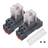 TWTADE/2PCS DC 24V Relay 10A Electromagnetic Power Coil Relay 8