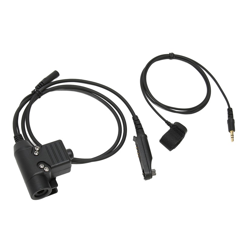 U94 PTT Adapter Cable Walkie Talkie Headset Adapter with Key