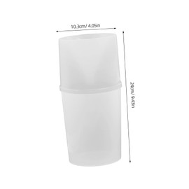 Kisangel 1 Set Rain Gauge Tube Plastic Outdoor Rain Measuring Tool for Accurate Lawn Precipitation Measurement for Home Garden and Educational Use