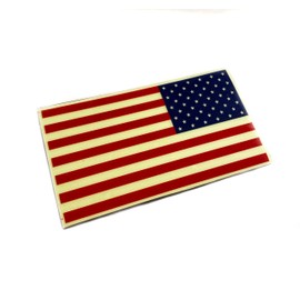 Reversed Glow in The Dark American Flag Uniform Morale Patch 3.5"x2" with Hook and Loop