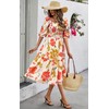 PRETTYGARDEN Women's Summer Casual Midi Dresses 2025 Spring Puff Sleeve