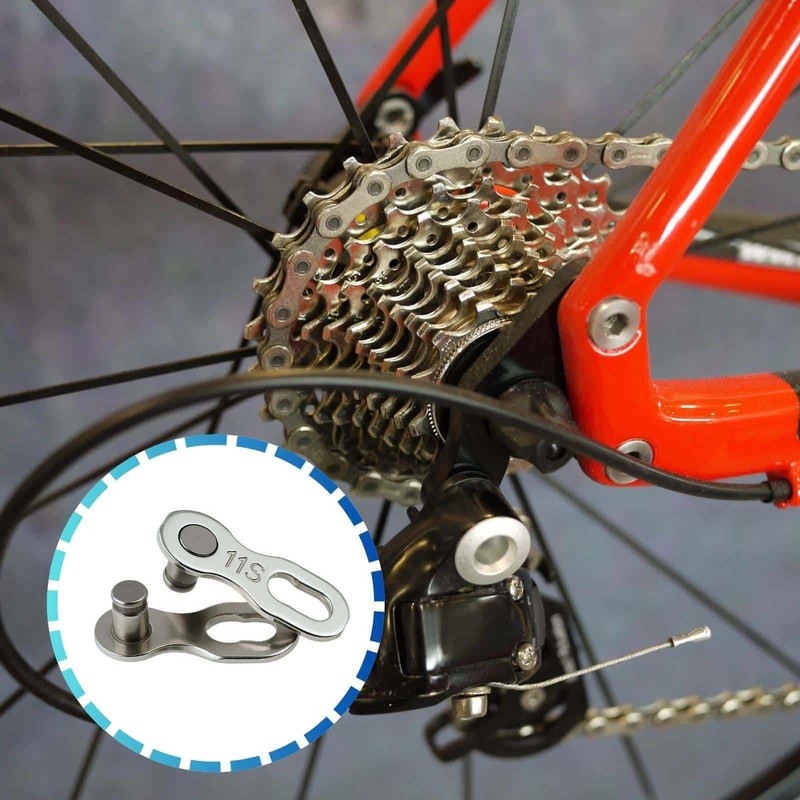 3 Pairs Reusable Bicycle Chains Missing Link 11 Speed Silver