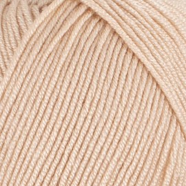 1 madeja La Mia Baby Boom, 100% hilo acrílico antibolitas para tejer y ganchillo para tejer y ganchillo, 100 g / 250 m (273 yardas), peso 3: Light Dk, Beige - 855