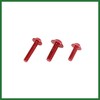 Motoforti 158pcs Motorcycle Windscreen Fairing Bolts Bodywork Screws Red Long-lasting