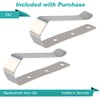 2 Stainless Steal Visor Clip Garage Door Opener Remote Replacement