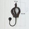 Macosa SA80248 Wall Hook Crown Cast Iron Country House Style