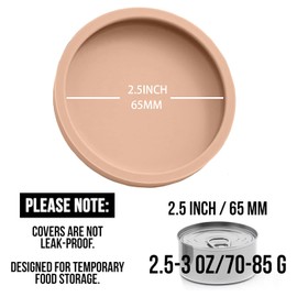 OHMO 2 Pack Cat Food Can Lids, Small Size (3 oz) Silicone Pet Food Can Lids Covers for 3 oz Cat Food Cans, Rose