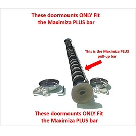 Garren Fitness Replacement Doormounts - Plus Pull-up bar - 2.5 inch/6.4cm Diameter doormounts - 1 Full Set