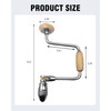 Carpenters Bit Brace Hand Crank Drill with 12-Inch Swing Arm,