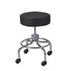 Drive Medical Round Stool with Wheels, Black