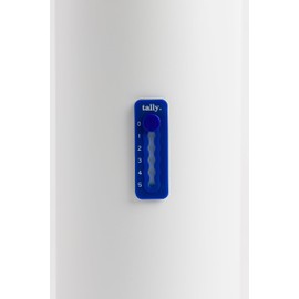 Tally Silicone Hydration Tracker (Adhesive Tracking Accessory adheres to Any Reusable Water Bottle) (Royal Blue)