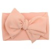 KIDOCHEESE Big Bows Headbands with Elastics Nylon Oversized Head Wraps