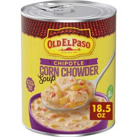 Old El Paso Chipotle Corn Chowder Soup, Ready to Serve Canned Soup, 18.5 oz
