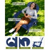 ABCPATIO Folding Adirondack Chair with Dual Cup Holders, All-Weather HDPE
