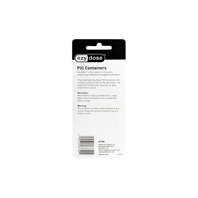 Pill Container - Ezy Dose Daily Round