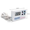 Cherjoury LCD Fridge Freezer Thermometer Digital Refrigerator Thermometer with 2