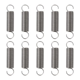 GUNGY Tension Springs with Hooks Stainless Steel Tension Spring Tension Spring 45 mm Outer Diameter 10 mm Wire Diameter 0.9 mm Maximum Tension 1.10 kg 0.9 x 10 x 45 mm Pack of 10
