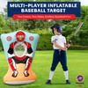 Inflatable Baseball Pitching Target for Kids, Double-Sided Outdoor & Indoor