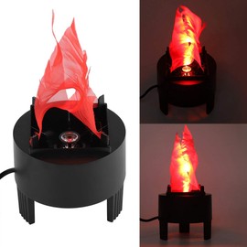 Cocoarm Flame Effect Light, 85-260V LED Fire Flame Lamp Simulated Fire Bowl Artificial Flame Fire Table Lamp for Pub Party Indoor Camping, Black (3W)