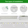 TYMXGHF transparent Strip Light Clips,Self Adhesive with Screws Mounting Holder,20Pcs