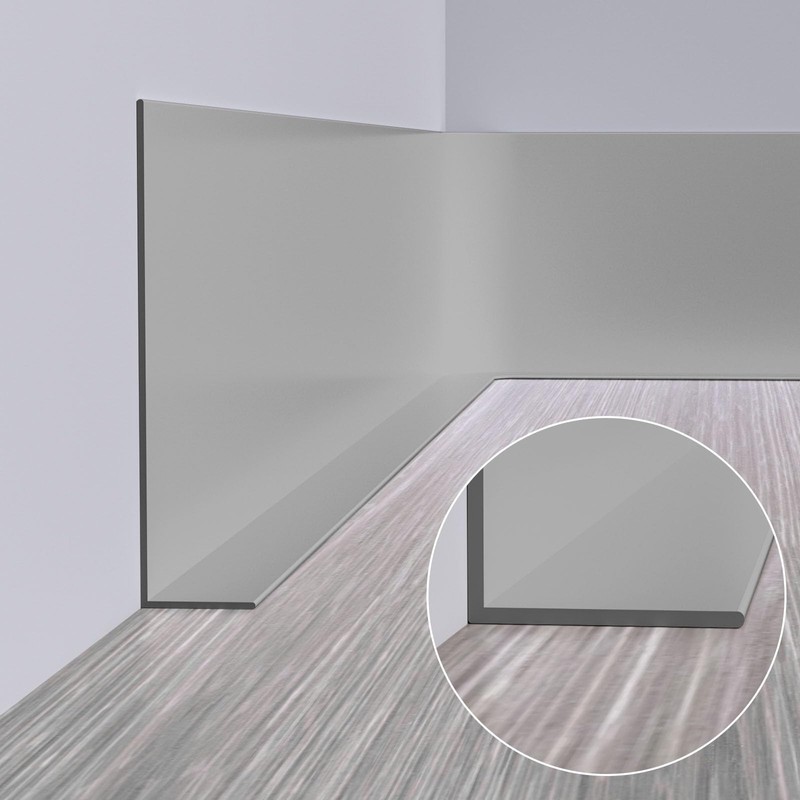 Duzzy Flexible Baseboard Molding Trim, 5 Inch(W) x 20 Feet(L)