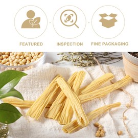 Dried Beancurd Sticks, Non-Gmo Soybean Curd Skin, Natural Asian Tofu, Dried Yuba for Vegan, Good Source Of Protein (17.6oz/500g) (17.6)