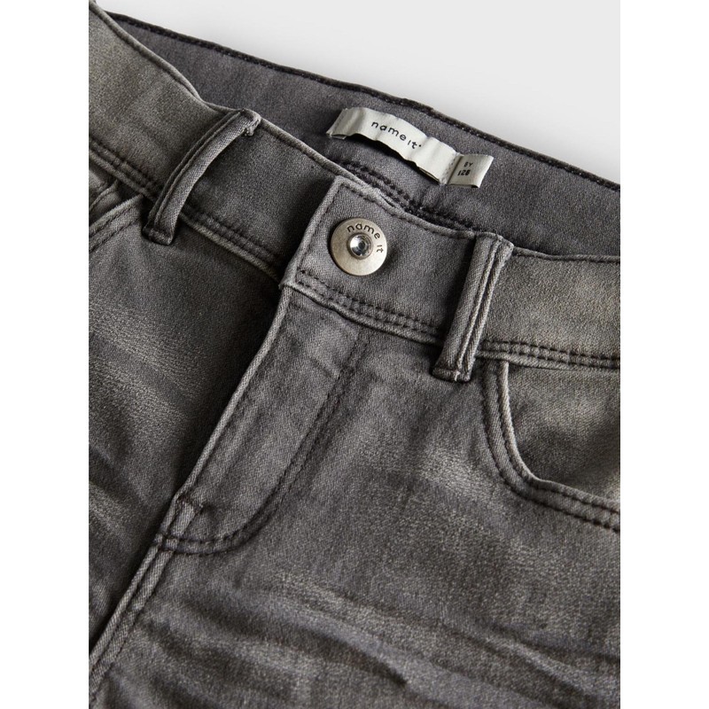 NAME IT Girl Jeans Skinny Fit Stretch, Light Grey Denim