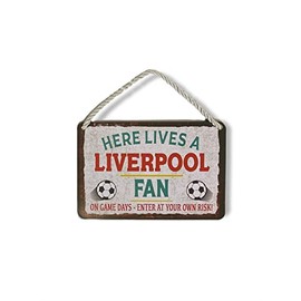 Metal Tin Sign - Liverpool Football Soccer Sports - Wall Plaque Retro Vintage 18X12 Cm Decorative Sign - For Bar Pub Dining Room Kitchen Bedroom Office Garage - Funny Stylish Gift